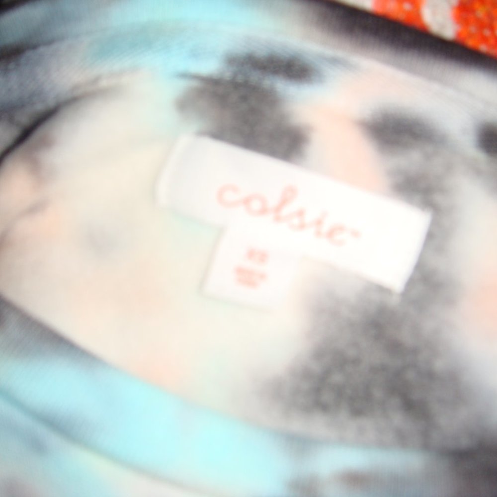 Colsie Tie-Dye Fleece Lounge Sweatshirt XS - Picture 2 of 3
